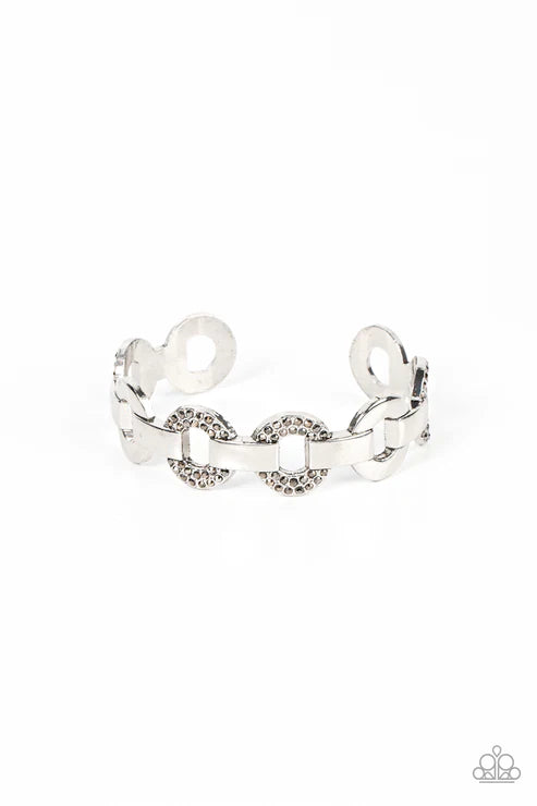 Revolutionary Romantic - Silver Paparazzi Bracelet (PZ-3690)