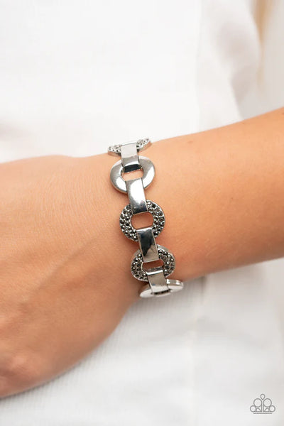 Revolutionary Romantic - Silver Paparazzi Bracelet (PZ-3690)