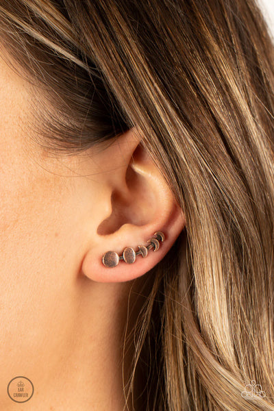 It's Just a Phase - copper - Paparazzi earrings (PZ-5411)