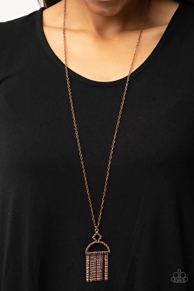 Getting the Hang of Things - Copper Paparazzi Necklace (PZ-2666)