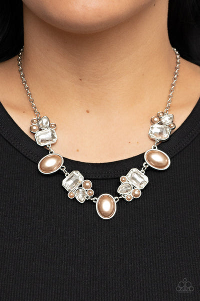 Sensational Showstopper - Brown Paparazzi Necklace (PZ-3371)