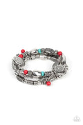 Western Quest - Red Paparazzi Bracelet (PZ-5601)