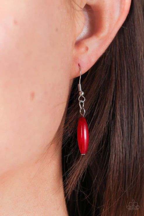 Bohemian Breeze - Red Paparazzi Necklace
