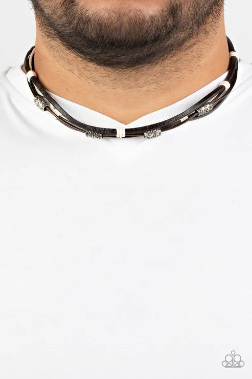 Backpack Paradise - Brown Paparazzi Necklace