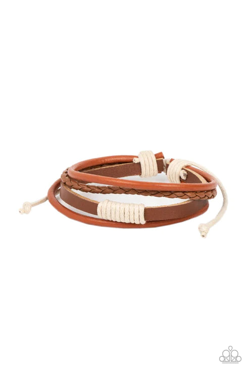 Trail Scout - Orange Paparazzi Bracelet (PZ-854)