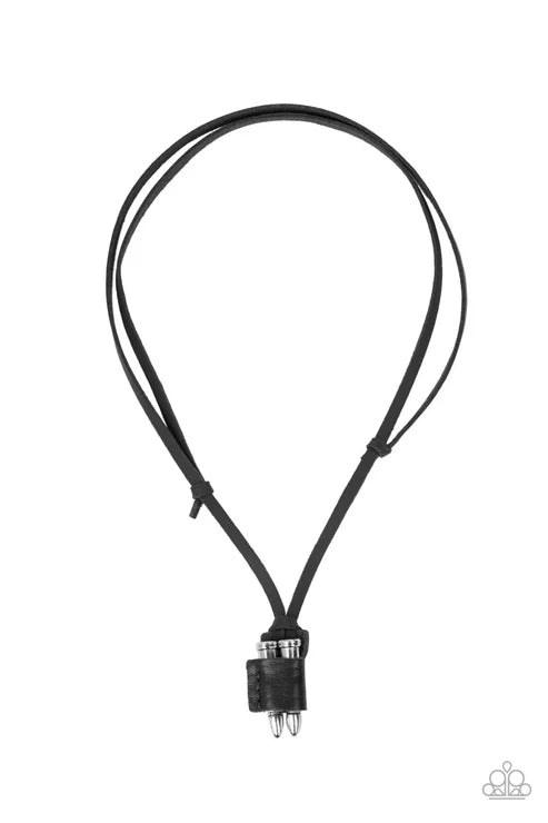 On the Lookout - Black Paparazzi Necklace (PZ-3994)