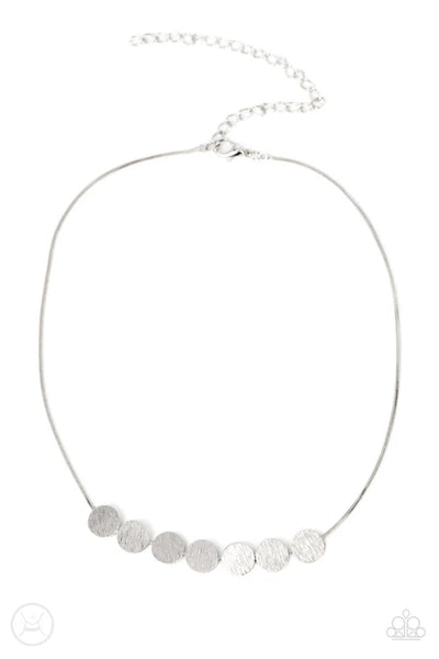 ♥ Slimmer Glimmer - Silver Paparazzi Necklace