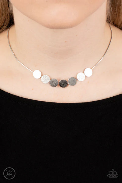 ♥ Slimmer Glimmer - Silver Paparazzi Necklace