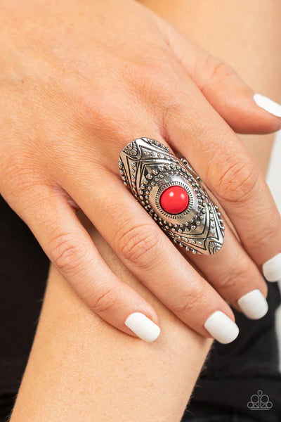 Rural Residence - Red Paparazzi Ring