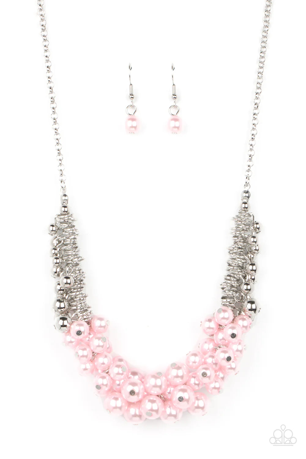 Bonus Points - Pink Necklace - Paparazzi Accessories (PZ-1216)