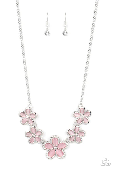 Garden Daydream - Pink Paparazzi Necklace (PZ-5597)