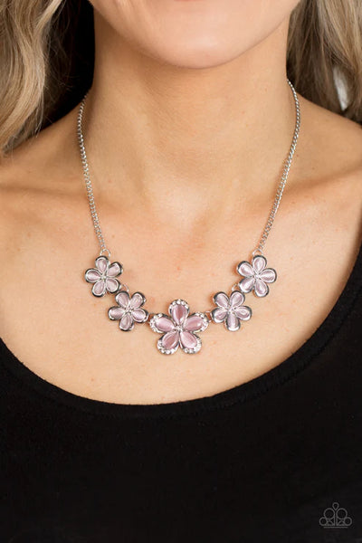 Garden Daydream - Pink Paparazzi Necklace (PZ-5597)