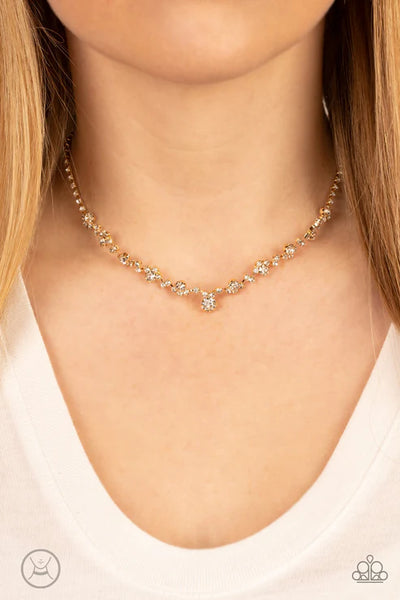 Regal Rebel - Gold Paparazzi Necklace (PZ-5041)