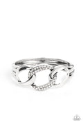BOMBSHELL Squad - White Paparazzi Bracelet