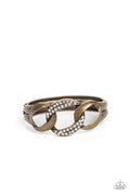 BOMBSHELL Squad - Brass Paparazzi Bracelet (PZ-5717)