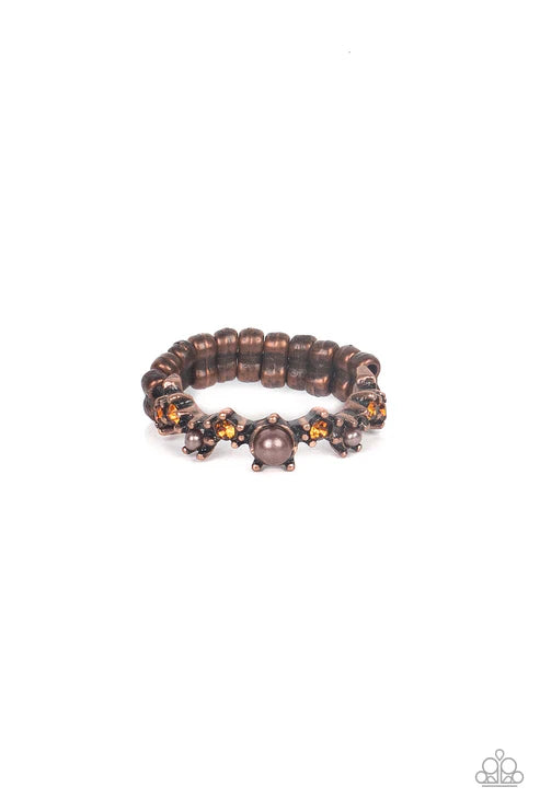 Blissfully Bella - Copper Paparazzi Ring (T51)