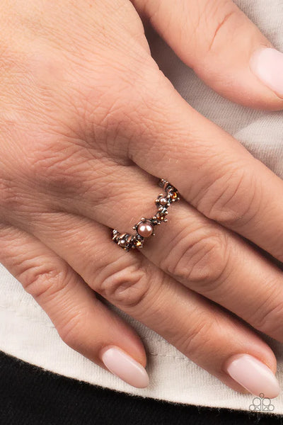 Blissfully Bella - Copper Paparazzi Ring (T51)