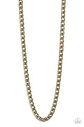 Pro League - Brass Paparazzi Mens Necklace