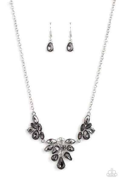 Completely Captivated - Silver Paparazzi Necklace (PZ-5124)