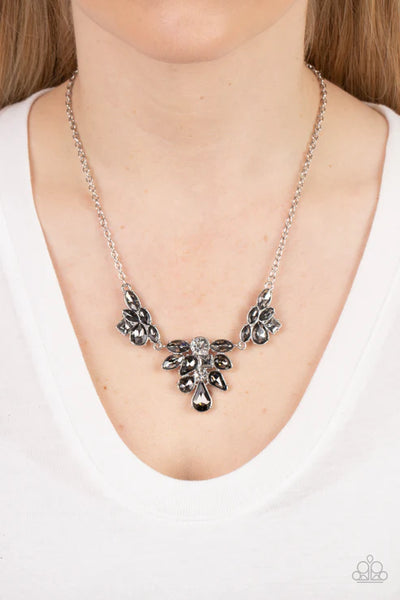 Completely Captivated - Silver Paparazzi Necklace (PZ-5124)