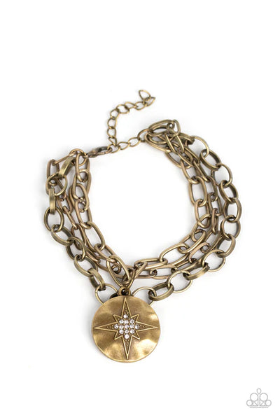 True North Twinkle - Brass Paparazzi Bracelet