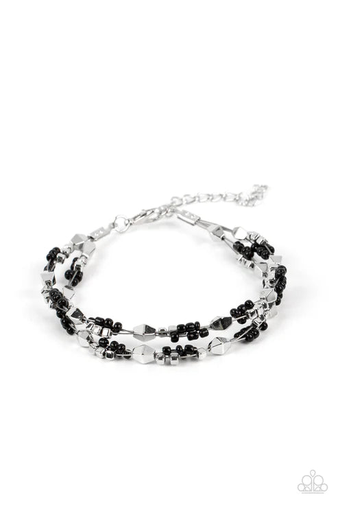 Elite Explorer - Black Paparazzi Bracelet (PZ-5199)