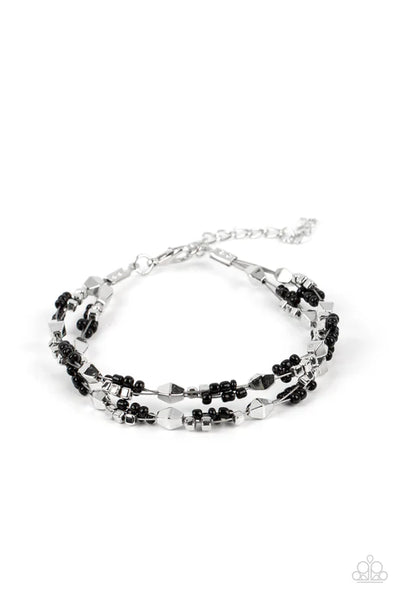 Elite Explorer - Black Paparazzi Bracelet (PZ-5199)