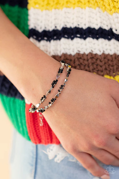 Elite Explorer - Black Paparazzi Bracelet (PZ-5199)