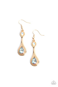 Dazzling Droplets - Multi Paparazzi Earrings (PZ-544)