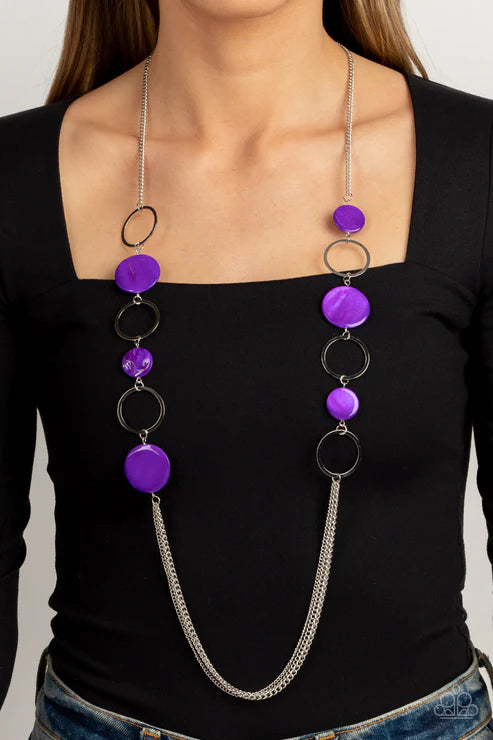 Beach Hub - Purple Paparazzi Necklace
