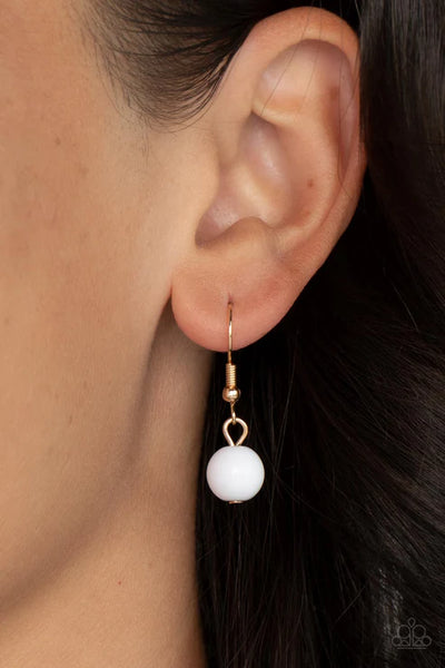 Private Paradise - White Paparazzi Necklace (PZ-3842)