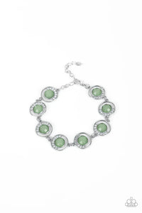 Twinkling Trajectory - Green Paparazzi Bracelet (PZ-5640)