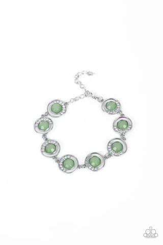 Twinkling Trajectory - Green Paparazzi Bracelet (PZ-5640)