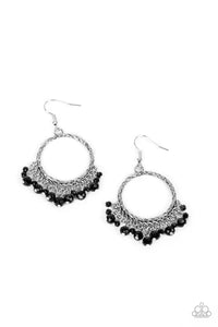 As if by Magic - Black Paparazzi Earrings (PZ-5052)