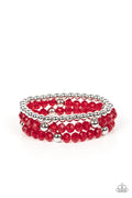 Prismatic Perceptions - Red Paparazzi Bracelet