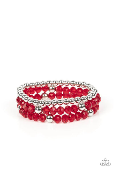 Prismatic Perceptions - Red Paparazzi Bracelet