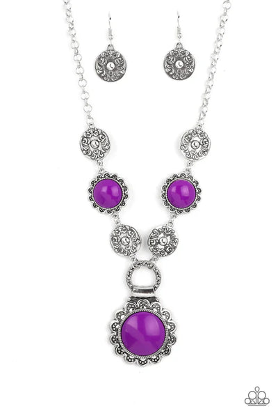 Poppy Persuasion - Purple Paparazzi Purple Necklace