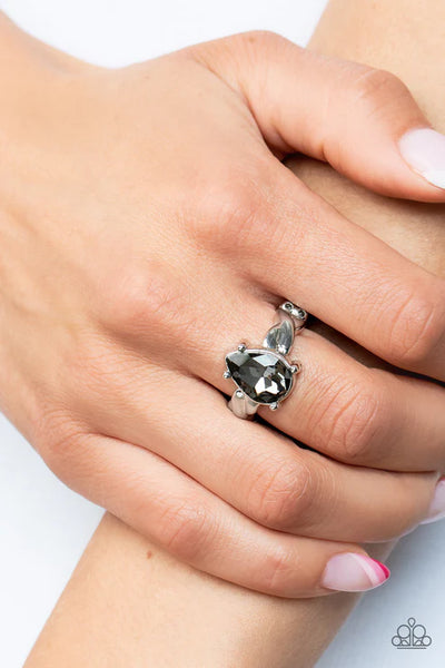 Law of Attraction - Silver Paparazzi Ring (T37)