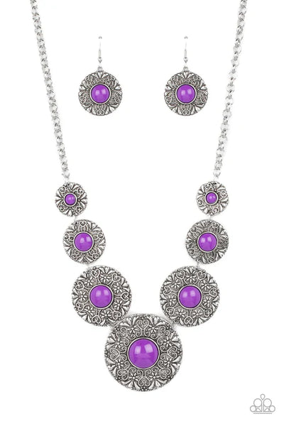 Paparazzi ♥ Garden Glade - Purple ♥ Necklace (PZ-5712)