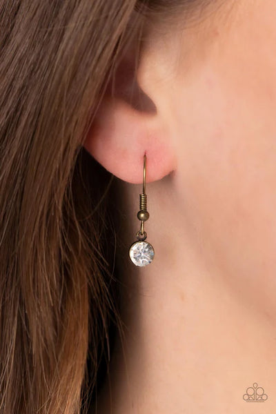 Surrealist Sparkle - Brass Paparazzi Necklace