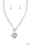 Color Me Smitten - Blue Paparazzi Necklace (PZ-5211)
