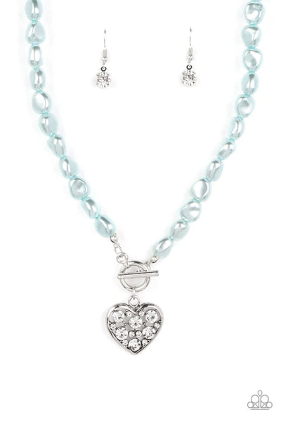 Color Me Smitten - Blue Paparazzi Necklace (PZ-5211)