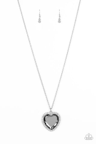 Prismatically Twitterpated - Silver Paparazzi Necklace (PZ-358)