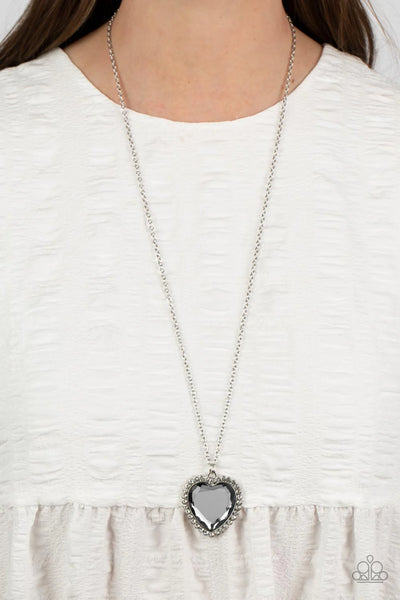 Prismatically Twitterpated - Silver Paparazzi Necklace (PZ-358)