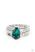 Dive into Oblivion - Green Paparazzi Ring (T71)