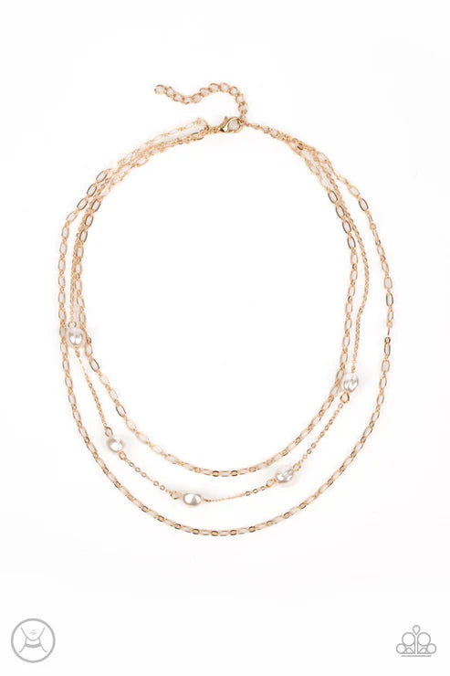 Offshore Oasis - Gold Paparazzi Necklace