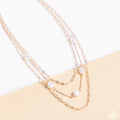 Offshore Oasis - Gold Paparazzi Necklace