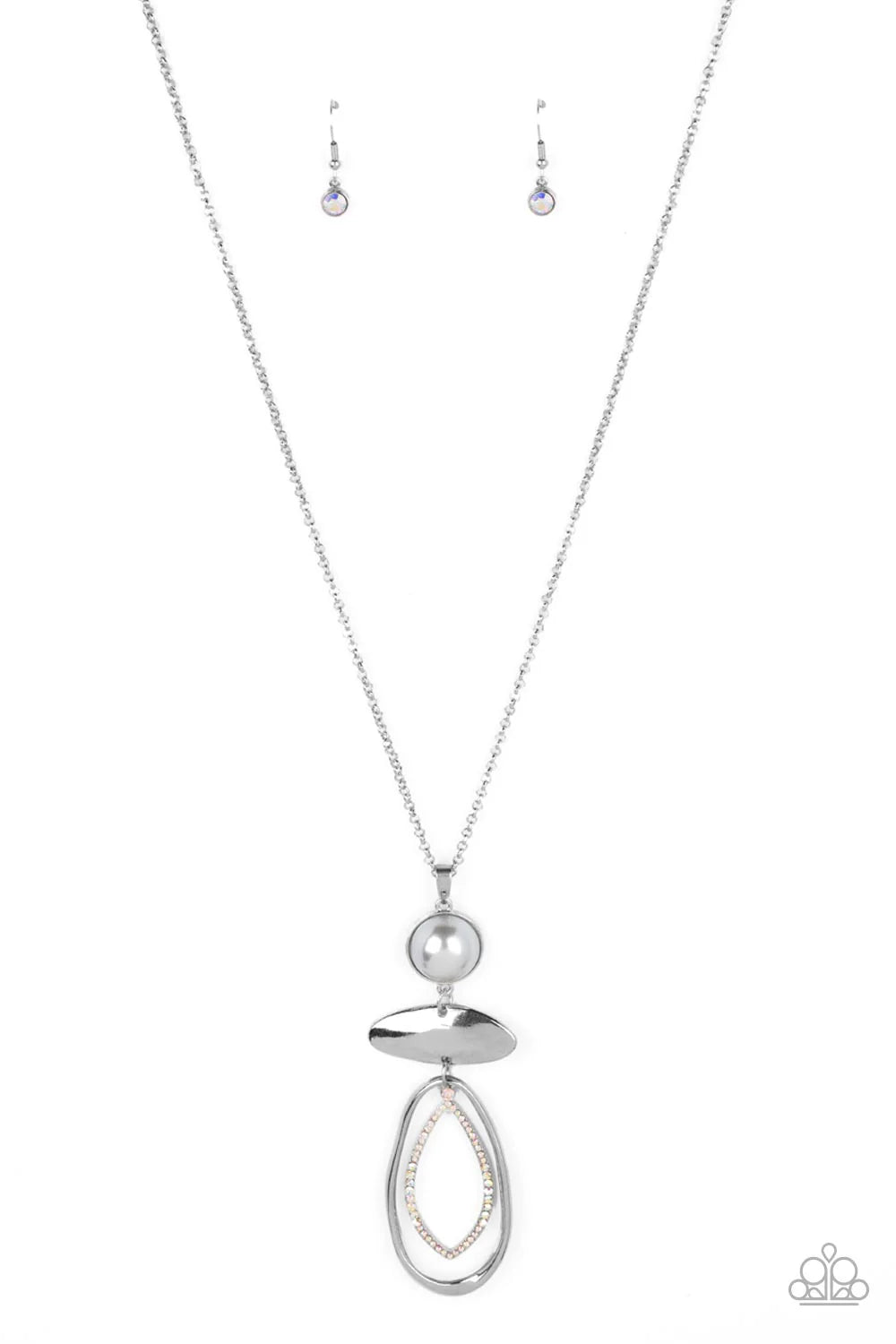 Modern Day Demure - Silver Paparazzi Necklace (PZ-5761)