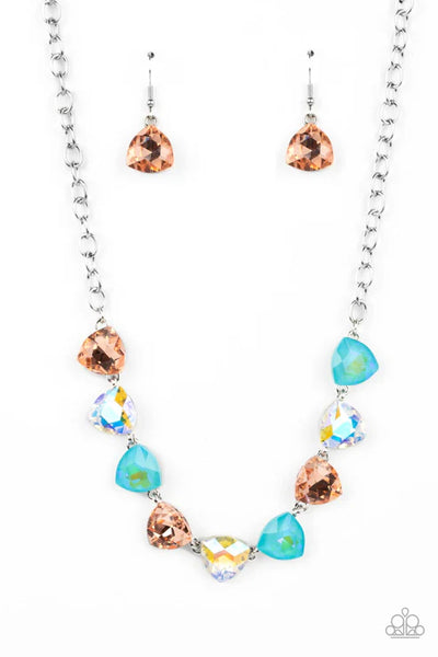 Dreamy Drama - Orange Paparazzi Necklace
