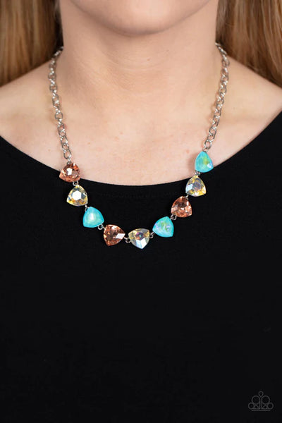 Dreamy Drama - Orange Paparazzi Necklace